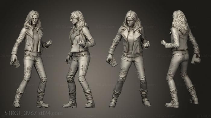 Figurines of girls (Terrain Jessica Jones Jack Daniels, STKGL_3967) 3D models for cnc