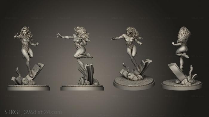 Figurines of girls (Terrain Polaris Ms Magneta, STKGL_3968) 3D models for cnc