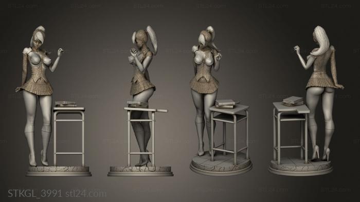 Figurines of girls (school, STKGL_3991) 3D models for cnc