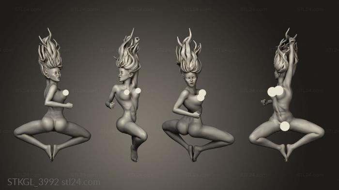 Figurines of girls (spider sparx Nude WITH NFO, STKGL_3992) 3D models for cnc