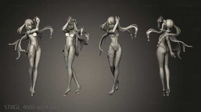 Figurines of girls (Mona Azerama NSFW, STKGL_4003) 3D models for cnc