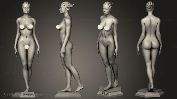 Figurines of girls (Morinth nude percent Back, STKGL_4008) 3D models for cnc