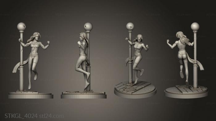 Figurines of girls (Ms Wonder Miss Marvel Classic, STKGL_4024) 3D models for cnc