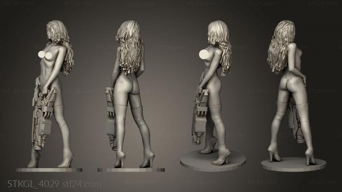 Figurines of girls (mulheres Another sexy girl, STKGL_4029) 3D models for cnc