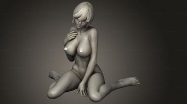 Figurines of girls (mulheres Just nude, STKGL_4040) 3D models for cnc