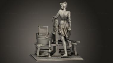 Figurines of girls (Never give, STKGL_4127) 3D models for cnc