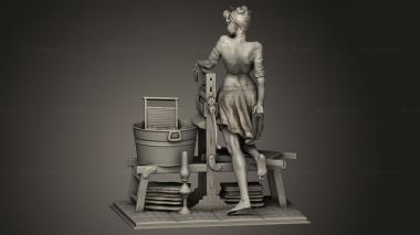 Figurines of girls (Never give all, STKGL_4128) 3D models for cnc