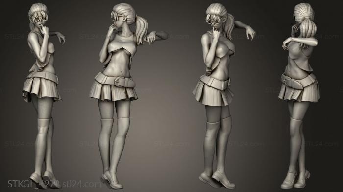 Figurines of girls (Google Virtual Assistant, STKGL_4279) 3D models for cnc