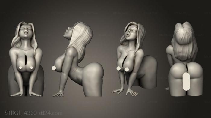 Figurines of girls (Girl Guitar Holder, STKGL_4330) 3D models for cnc