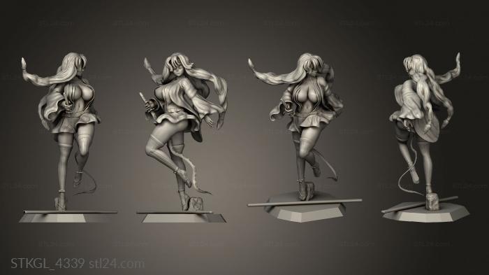 Figurines of girls (pilarsfw, STKGL_4339) 3D models for cnc