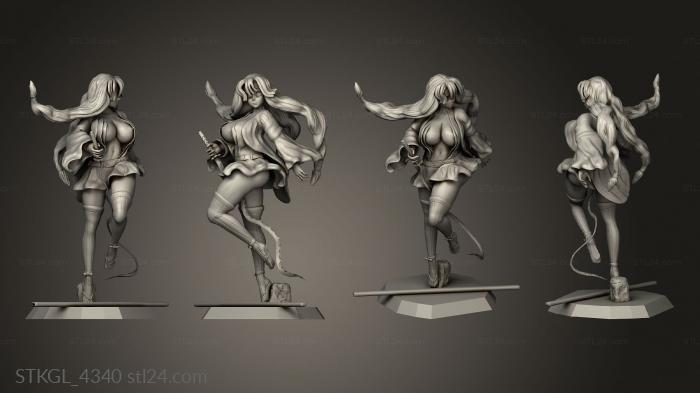 Figurines of girls (pilarsfw, STKGL_4340) 3D models for cnc