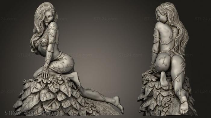 Figurines of girls (Poison Ivy, STKGL_4367) 3D models for cnc