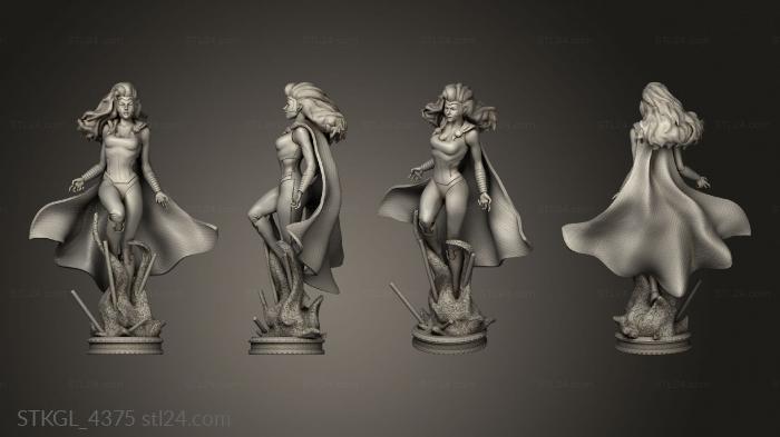 Figurines of girls (Polaris Xmen, STKGL_4375) 3D models for cnc