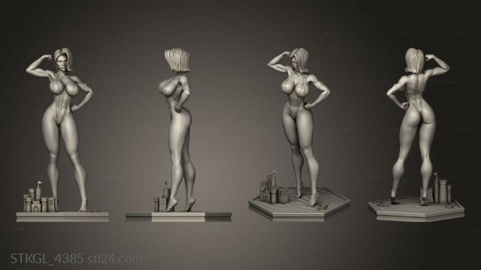 Figurines of girls (Power Girl Neuerdner Zbro, STKGL_4385) 3D models for cnc