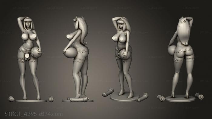 Figurines of girls (Princess Pippa futa, STKGL_4395) 3D models for cnc
