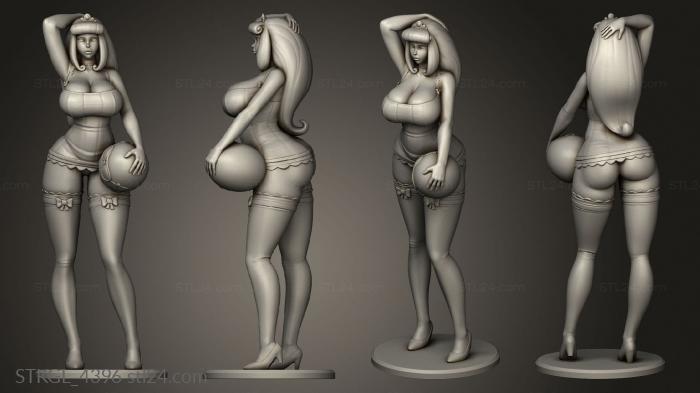 Figurines of girls (Princess Pippa sfw, STKGL_4396) 3D models for cnc