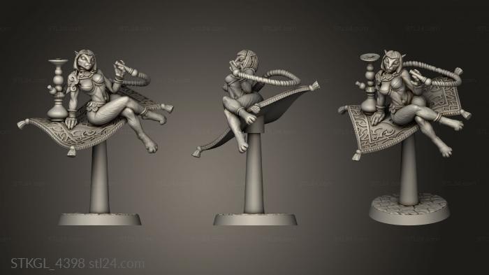 Figurines of girls (Princess Thamin, STKGL_4398) 3D models for cnc