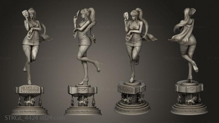 Figurines of girls (Punch Line Statue Lucas Teixeira Punchline, STKGL_4424) 3D models for cnc