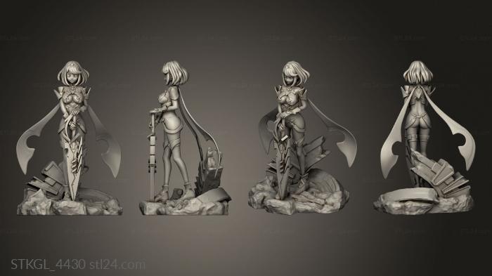 Figurines of girls (Pyra NSFW, STKGL_4430) 3D models for cnc