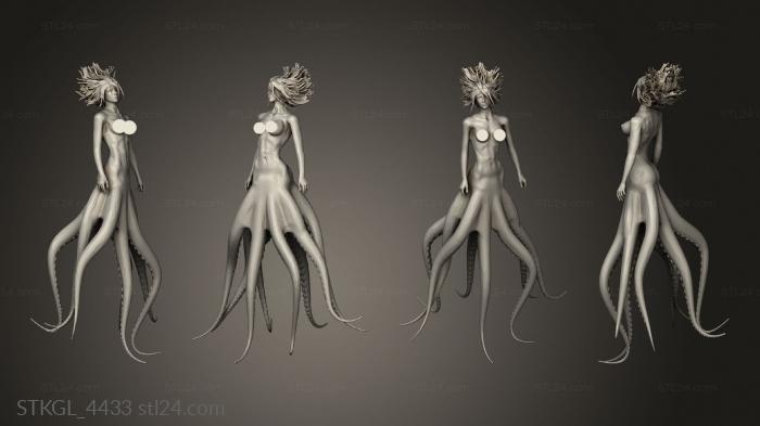 Figurines of girls (Queen the Sea, STKGL_4433) 3D models for cnc