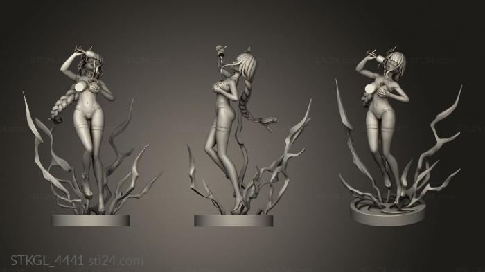 Figurines of girls (Raiden Shogun Baal NSFW shog, STKGL_4441) 3D models for cnc