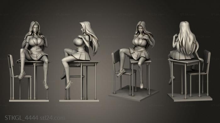 Figurines of girls (Rangiku, STKGL_4444) 3D models for cnc