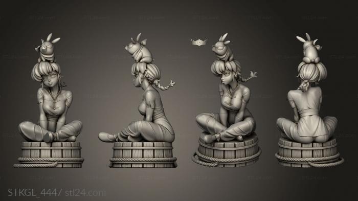 Figurines of girls (Ranma Pechan Soc, STKGL_4447) 3D models for cnc