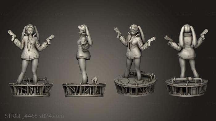 Figurines of girls (Rebecca face big, STKGL_4466) 3D models for cnc