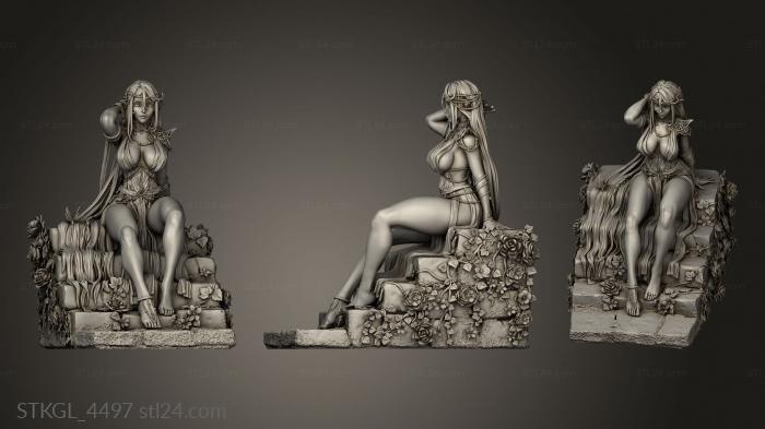 Figurines of girls (Ridia nsfw, STKGL_4497) 3D models for cnc