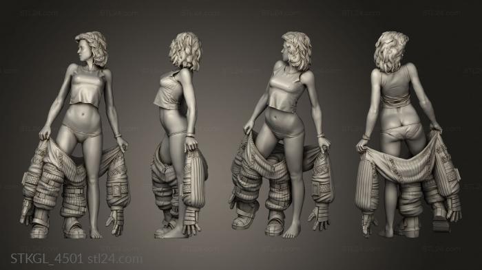 Figurines of girls (ripley, STKGL_4501) 3D models for cnc