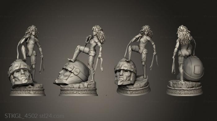 Figurines of girls (Rogue, STKGL_4502) 3D models for cnc