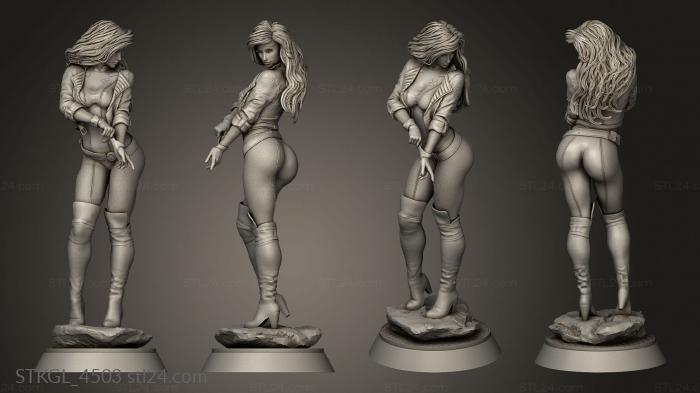 Figurines of girls (Rogue, STKGL_4503) 3D models for cnc