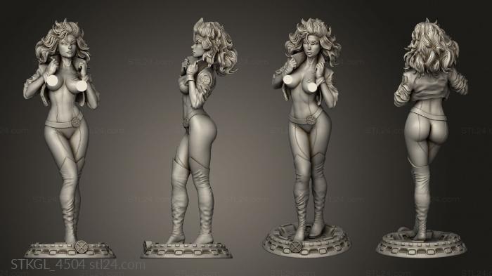 Figurines of girls (ROGUE, STKGL_4504) 3D models for cnc