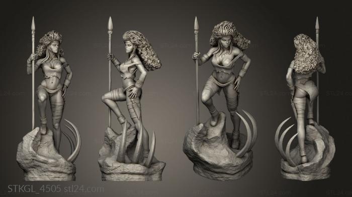 Figurines of girls (Rogue, STKGL_4505) 3D models for cnc