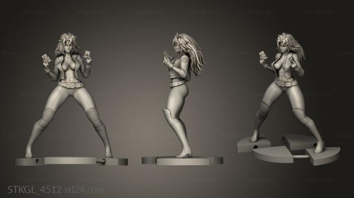 Figurines of girls (Rogue Momoji, STKGL_4512) 3D models for cnc