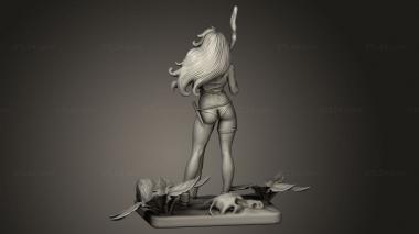 Figurines of girls (Rogue Savage Land simple Andre Arts, STKGL_4513) 3D models for cnc