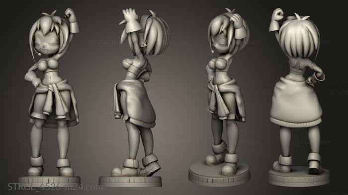 Figurines of girls (Rotty, STKGL_4526) 3D models for cnc