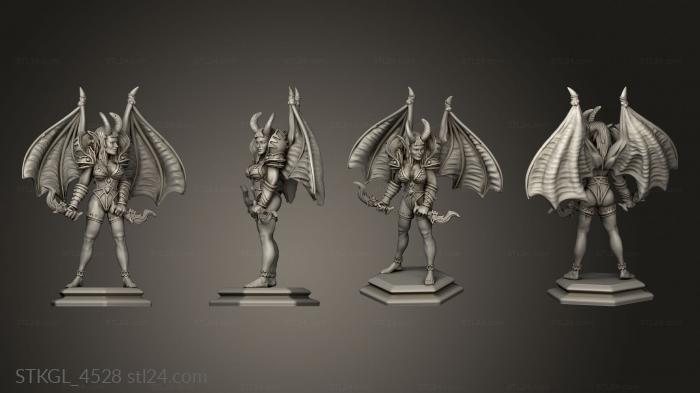Figurines of girls (Rough and Tumble Rough succubus, STKGL_4528) 3D models for cnc