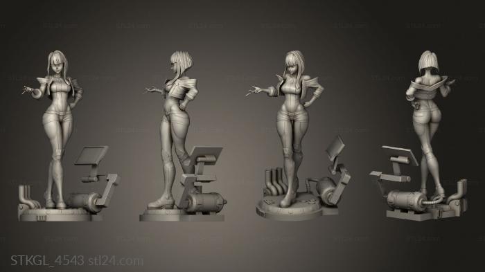 Figurines of girls (Rubim Lucy Edgerunners, STKGL_4543) 3D models for cnc