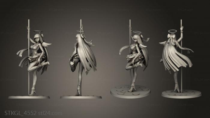 Figurines of girls (Rub Stocking, STKGL_4552) 3D models for cnc