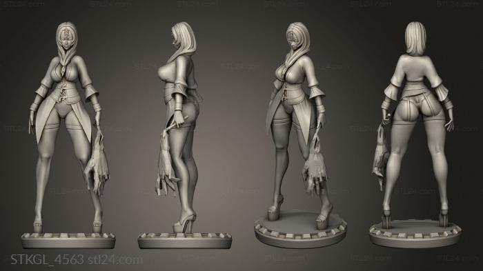 Figurines of girls (Rushzilla Dom Midna, STKGL_4563) 3D models for cnc