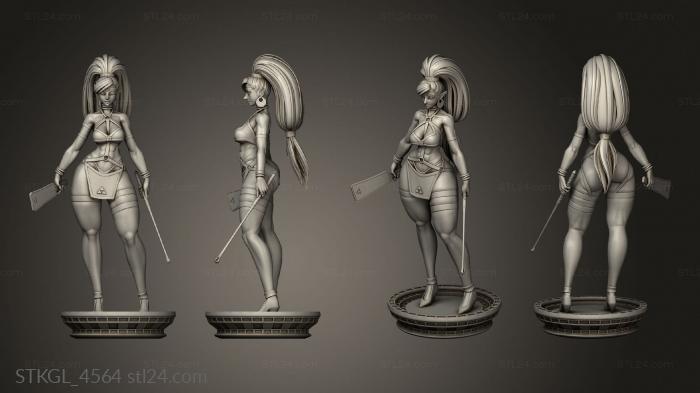 Figurines of girls (Rushzilla Dom Urbosa, STKGL_4564) 3D models for cnc