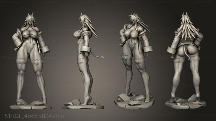 Figurines of girls (Rushzilla Ghiine, STKGL_4566) 3D models for cnc