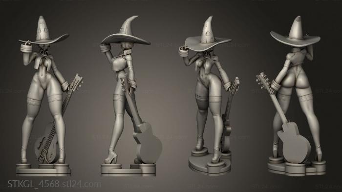Figurines of girls (Rush Zilla INO, STKGL_4568) 3D models for cnc