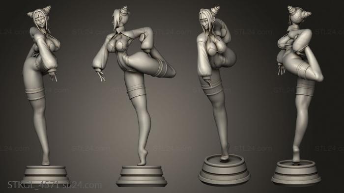 Figurines of girls (Rushzilla Juri, STKGL_4571) 3D models for cnc