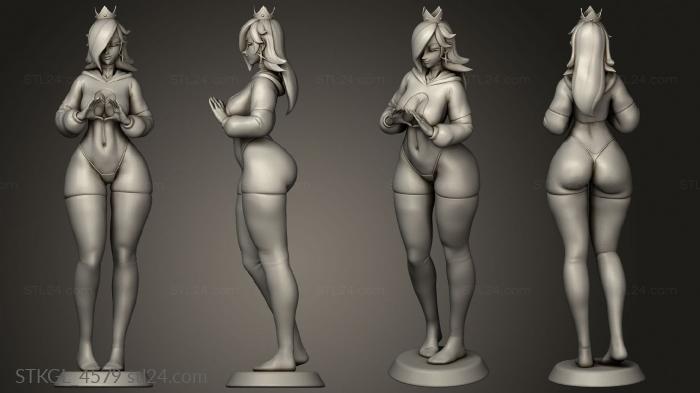 Figurines of girls (Rushzilla Pajama Rosalina, STKGL_4579) 3D models for cnc