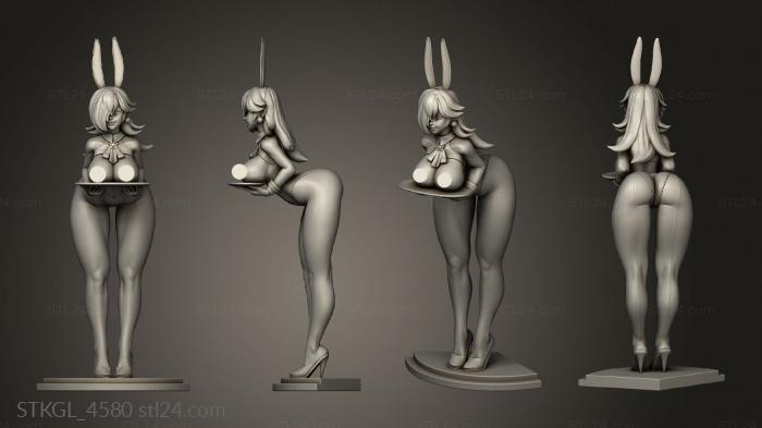 Figurines of girls (Rush Zilla Princesses, STKGL_4580) 3D models for cnc