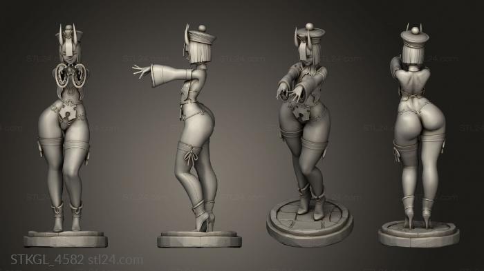 Figurines of girls (Rushzilla Shuten Douji, STKGL_4582) 3D models for cnc