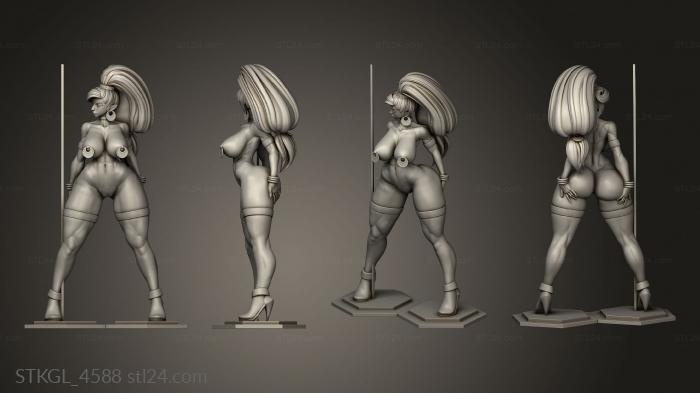 Figurines of girls (Rushzilla Urbosa, STKGL_4588) 3D models for cnc
