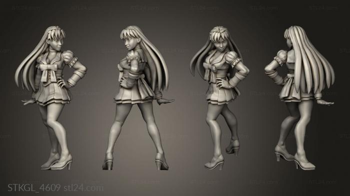 Figurines of girls (Sailor and Mars dd, STKGL_4609) 3D models for cnc